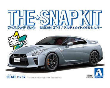 Aoshima 1/32 SNAP KIT #07-D Nissan GT-R (Ultimate Metal Silver)