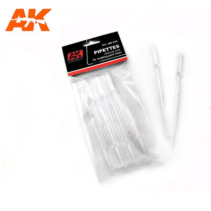 AK Interactive Pipettes Medium Size (7 Units) - Trinity Hobby