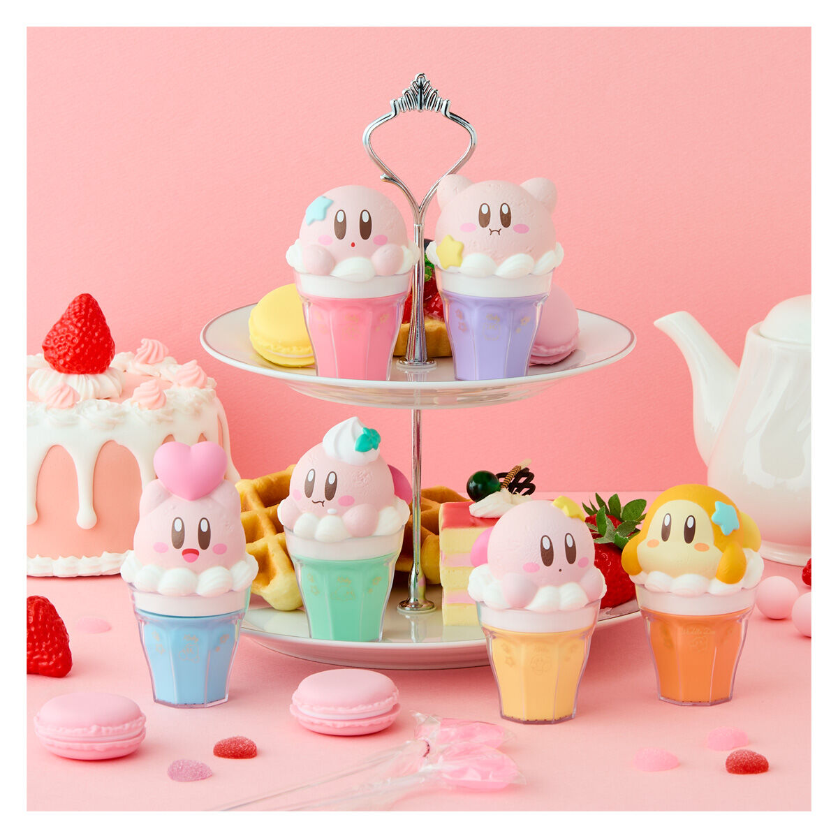 BANDAI KIRBY CHARALATTE FLOAT SHOKUGAN (1 Random PC) - Trinity Hobby