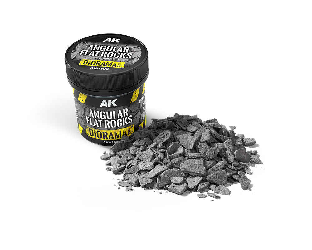 AK Interactive Angular Flat Rocks 100ml - Trinity Hobby