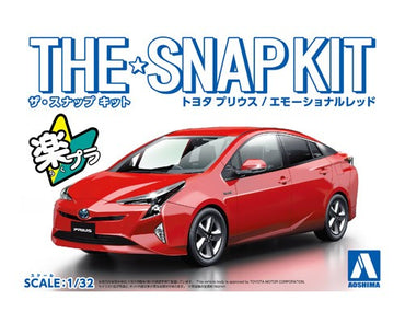 Aoshima 1/32 SNAP KIT #02-B Toyota PRIUS (Emotional Red)