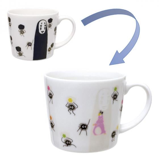 Benelic Mysterious Color Changing Teacup Mug with No Face and Soots "Spirited Away"