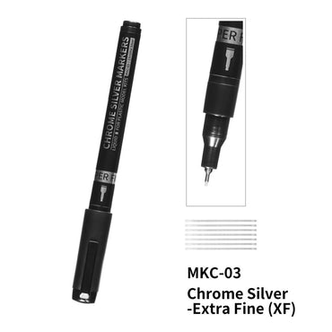DSPIAE Chrome Silver Markers Superfine