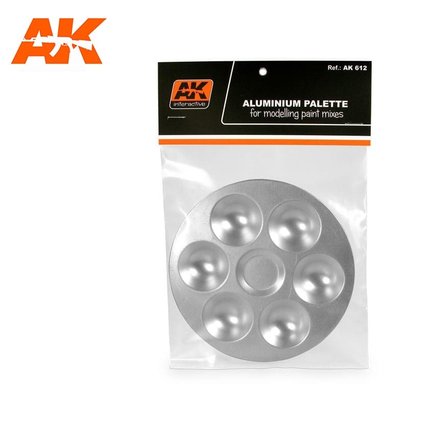 AK Interactive Aluminum Pallet 6 Wells - Trinity Hobby