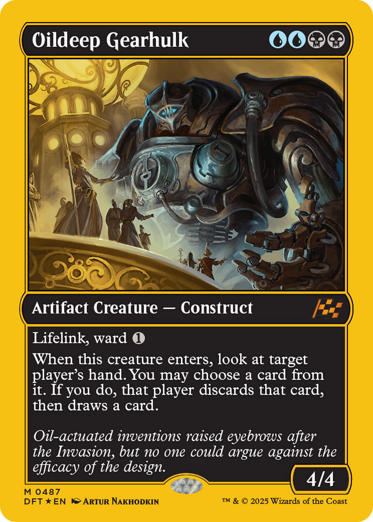 Oildeep Gearhulk (First-Place Foil) [Aetherdrift] - Trinity Hobby