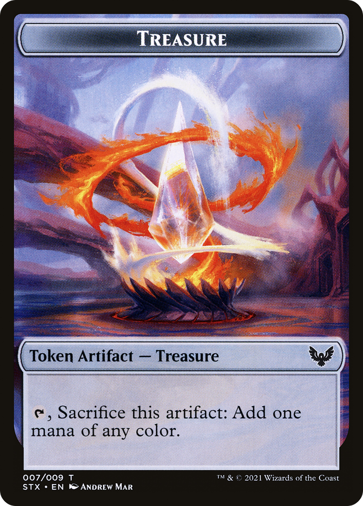 Treasure  [Foil]  (STX-007) - [Strixhaven: School of Mages Tokens] - Trinity Hobby