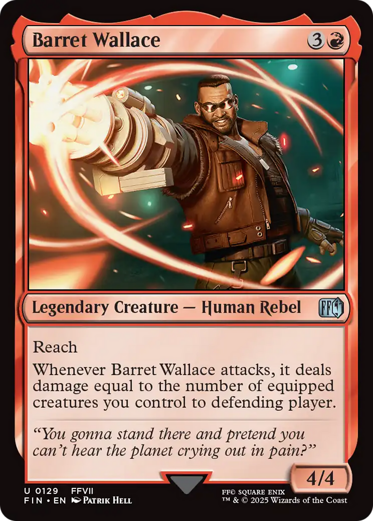 Barret Wallace  [Foil]  (FIN-129) - [FINAL FANTASY] - Trinity Hobby