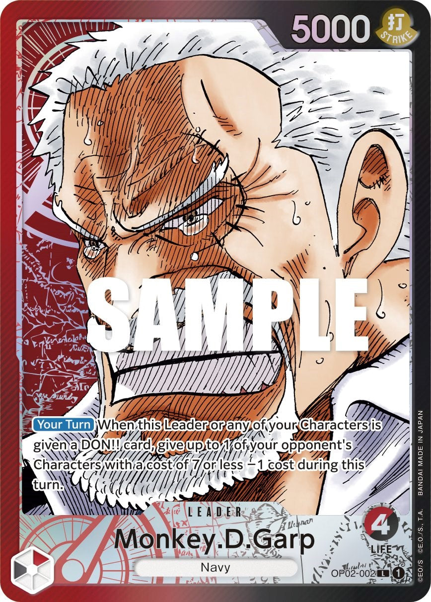 Monkey.D.Garp (002) (Alternate Art) (OP02-002) - [Paramount War] Foil - Trinity Hobby