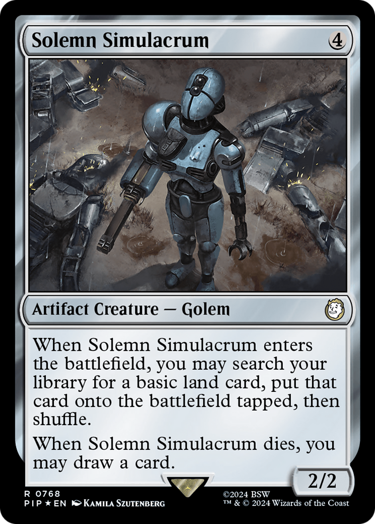 Solemn Simulacrum (Surge Foil) [Fallout] - Trinity Hobby
