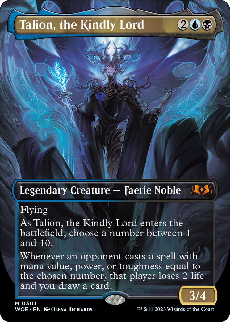 Talion, the Kindly Lord (Borderless Alternate Art) [Wilds of Eldraine] - Trinity Hobby