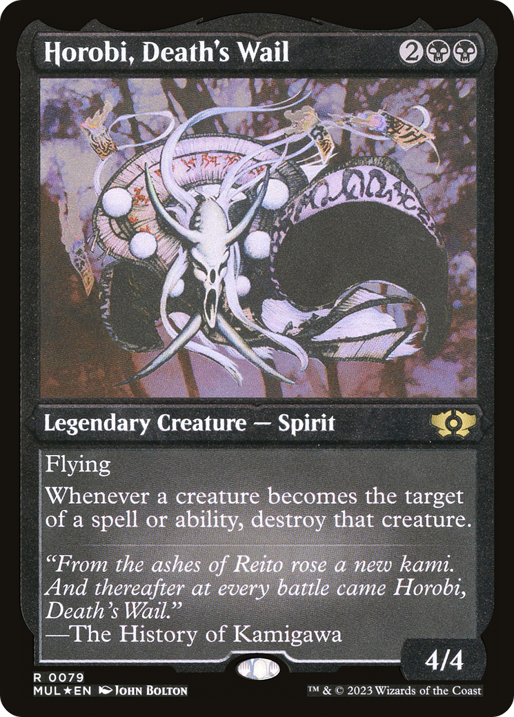 Horobi, Death's Wail (Foil Etched)  [Foil]  (MUL-079) - [Multiverse Legends] - Trinity Hobby