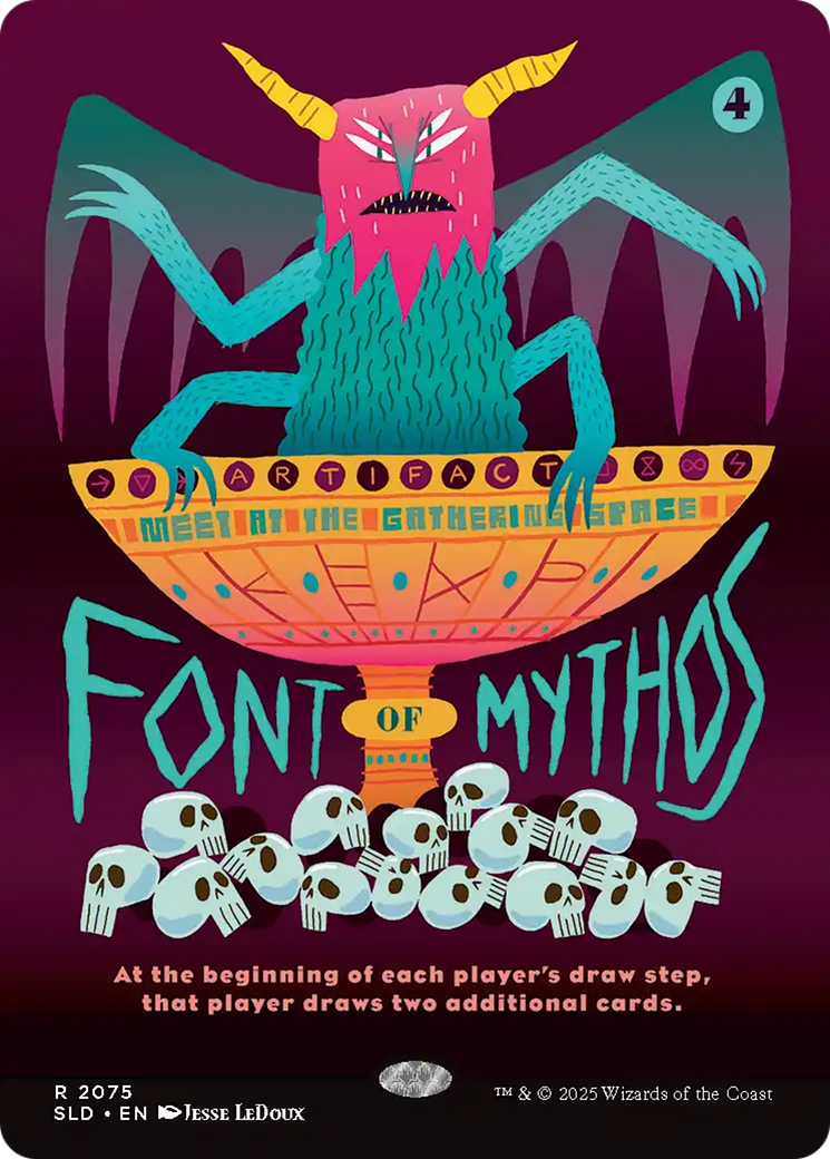 Font of Mythos  [Foil]  (SLD-2075) - [Secret Lair Drop] (Borderless) - Trinity Hobby