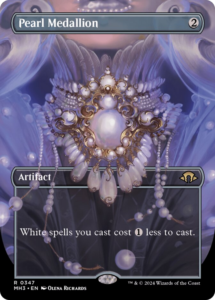 Pearl Medallion (Borderless) [Modern Horizons 3] - Trinity Hobby