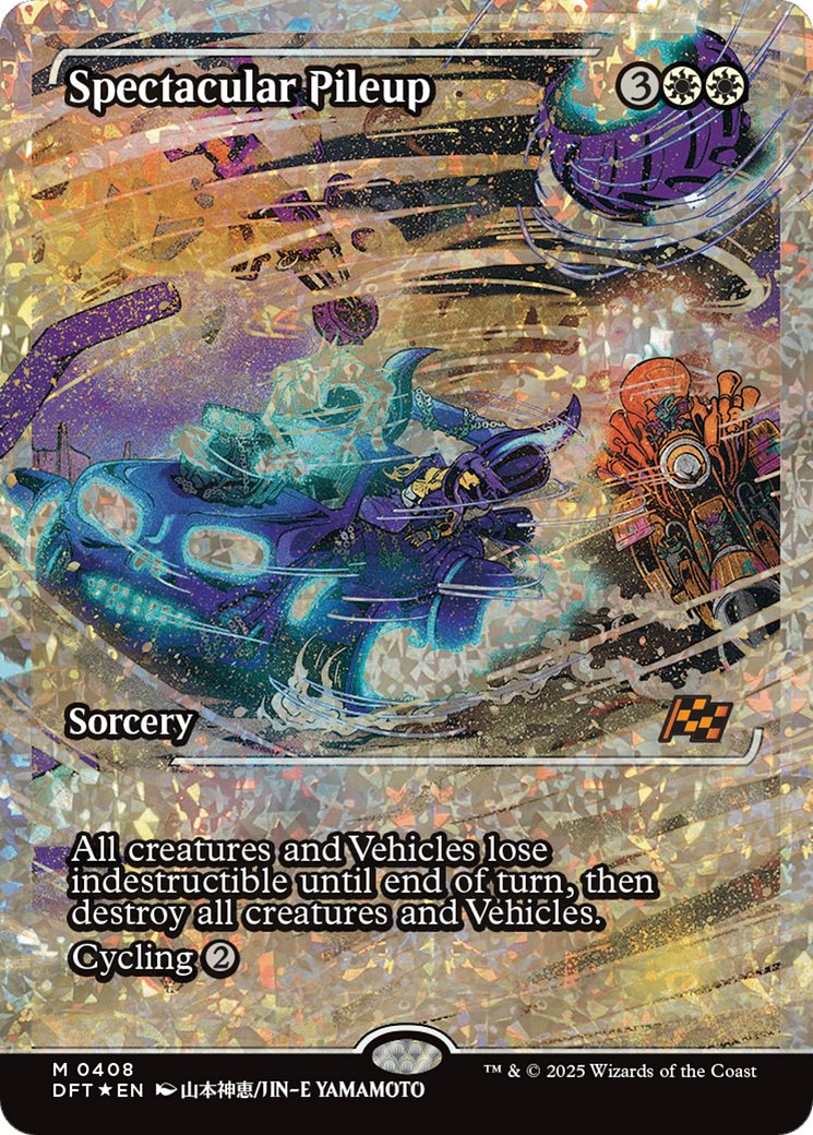 Spectacular Pileup (Showcase) (Fracture Foil) [Aetherdrift] - Trinity Hobby