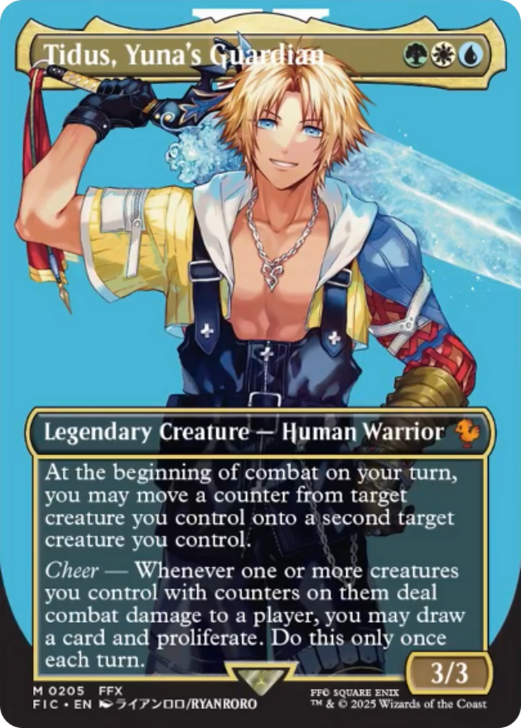 Tidus, Yuna's Guardian  (FIC-205) - [Commander: FINAL FANTASY] (Borderless) - Trinity Hobby