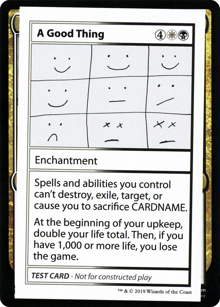 A Good Thing (2021 Edition) [Mystery Booster Playtest Cards] - Trinity Hobby