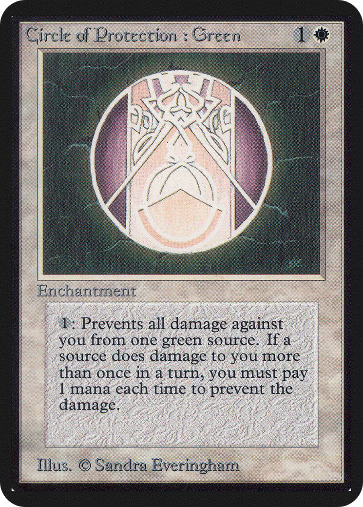 Circle of Protection: Green [Alpha Edition] - Trinity Hobby