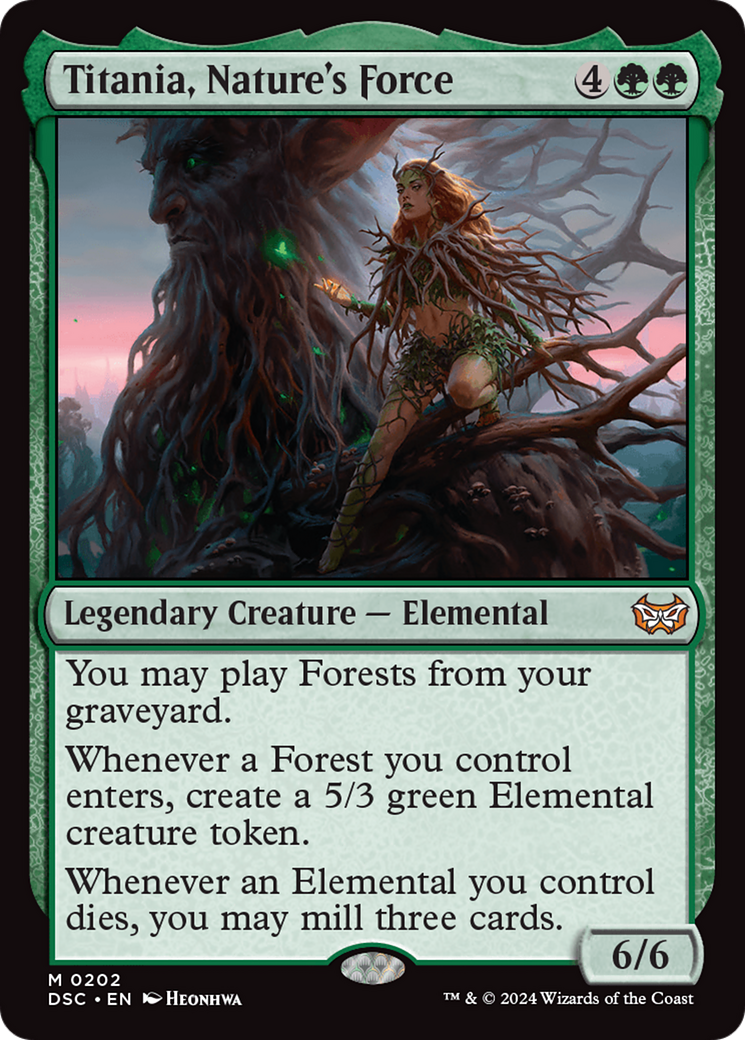 Titania, Nature's Force [Duskmourn: House of Horror Commander] - Trinity Hobby