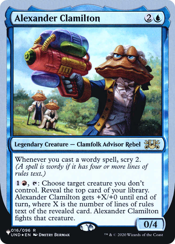 Alexander Clamilton (Unfinity Foil Edition) [The List] - Trinity Hobby