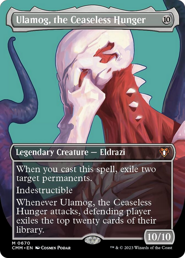 Ulamog, the Ceaseless Hunger (Borderless Profile) [Commander Masters] - Trinity Hobby