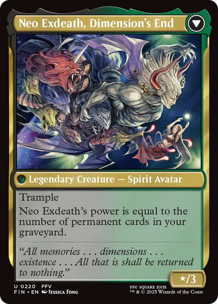 Exdeath, Void Warlock // Neo Exdeath, Dimension's End  (FIN-220) - [FINAL FANTASY] - Trinity Hobby