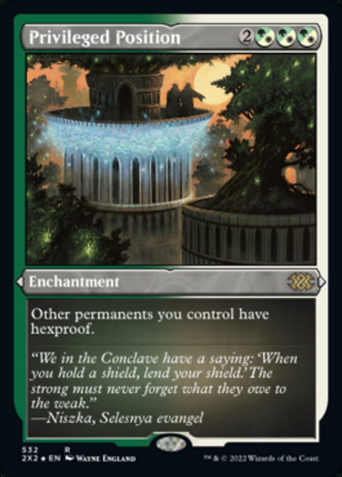 Privileged Position (Foil Etched) [Double Masters 2022] - Trinity Hobby