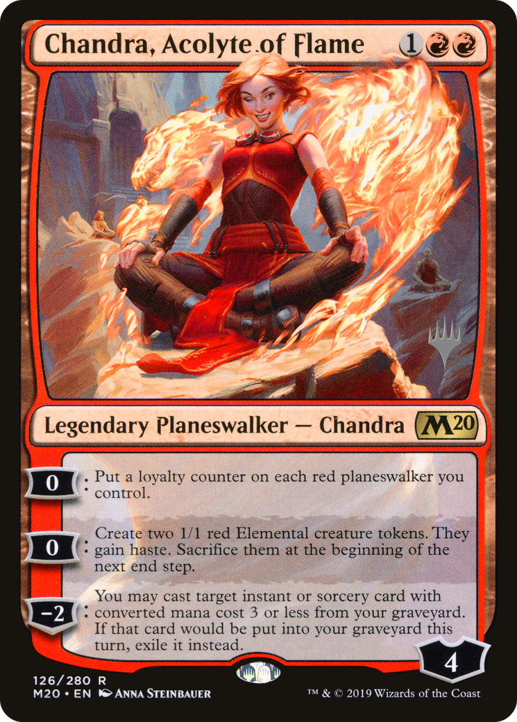 Chandra, Acolyte of Flame (Promo Pack) [Core Set 2020 Promos] - Trinity Hobby