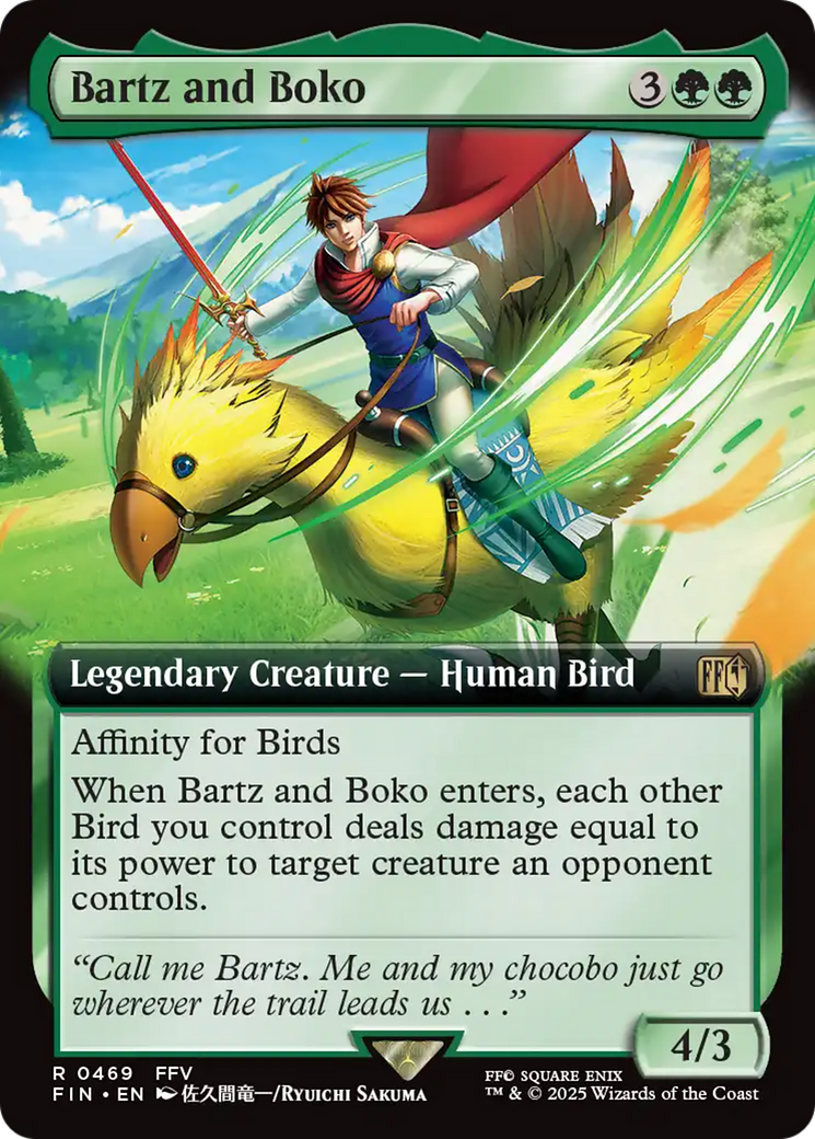 Bartz and Boko  (FIN-469) - [FINAL FANTASY]: (Extended Art) - Trinity Hobby
