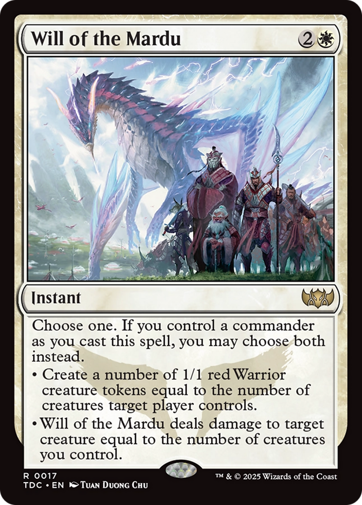 Will of the Mardu [Tarkir: Dragonstorm Commander] - Trinity Hobby