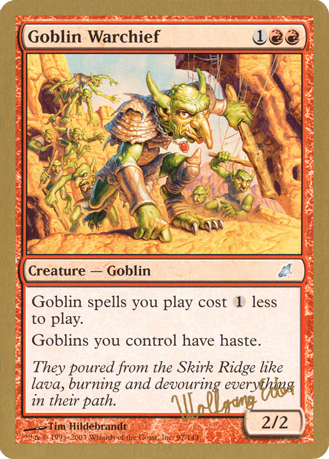Goblin Warchief (Wolfgang Eder) [World Championship Decks 2003] - Trinity Hobby
