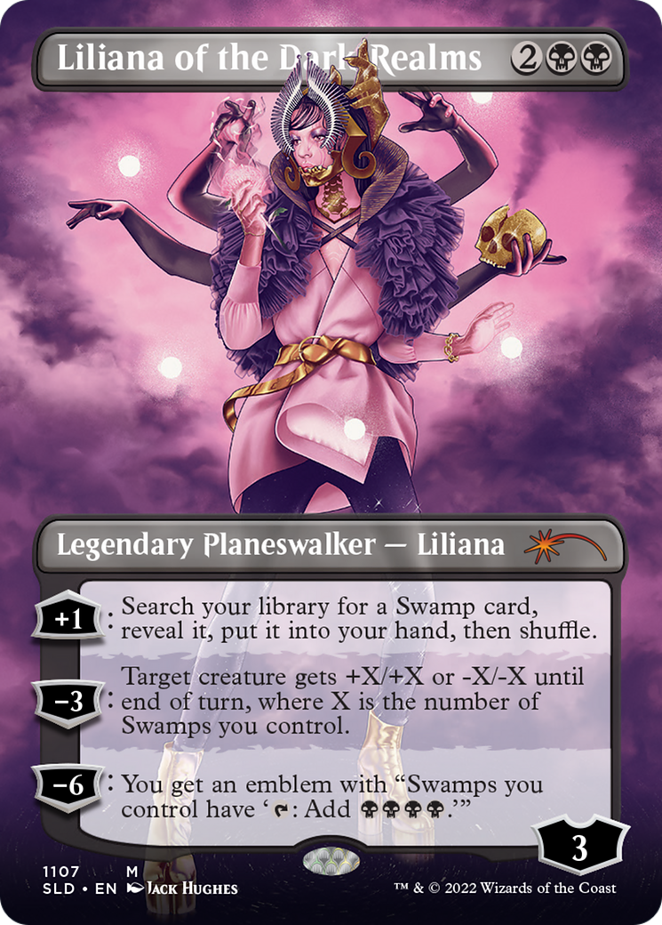 Liliana of the Dark Realms (Borderless) [Secret Lair Drop Series] - Trinity Hobby