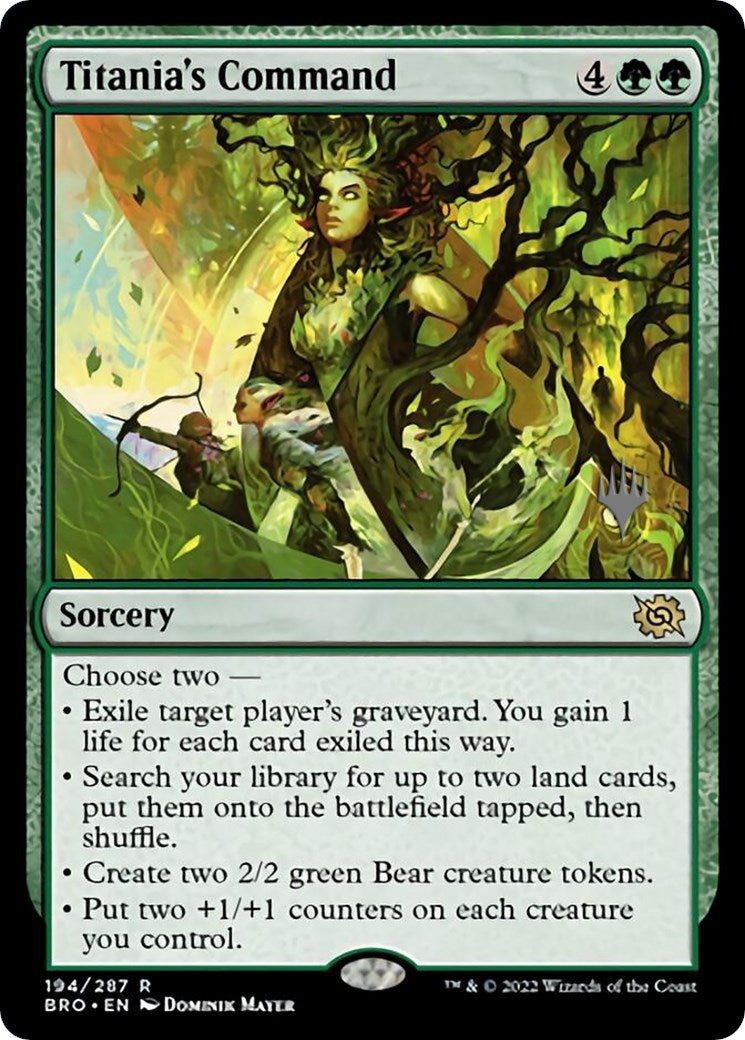 Titania's Command (Promo Pack) [The Brothers' War Promos] - Trinity Hobby
