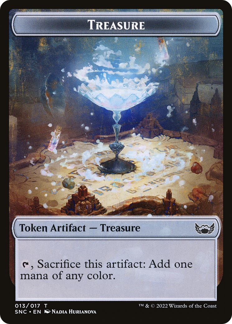 Treasure  [Foil]  (SNC-013) - [Streets of New Capenna Tokens] - Trinity Hobby