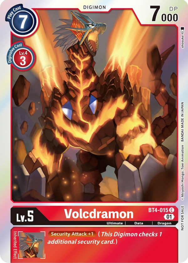 Volcdramon [BT4-015] (ST-11 Special Entry Pack) [Great Legend Promos] - Trinity Hobby