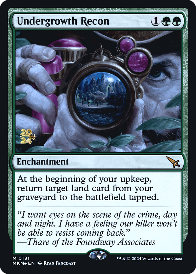 Undergrowth Recon [Murders at Karlov Manor Prerelease Promos] - Trinity Hobby