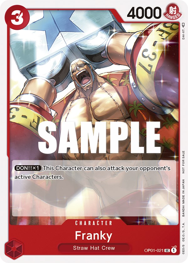 Franky (Tournament Pack Vol. 2) (OP01-021) - [One Piece Promotion Cards] - Trinity Hobby