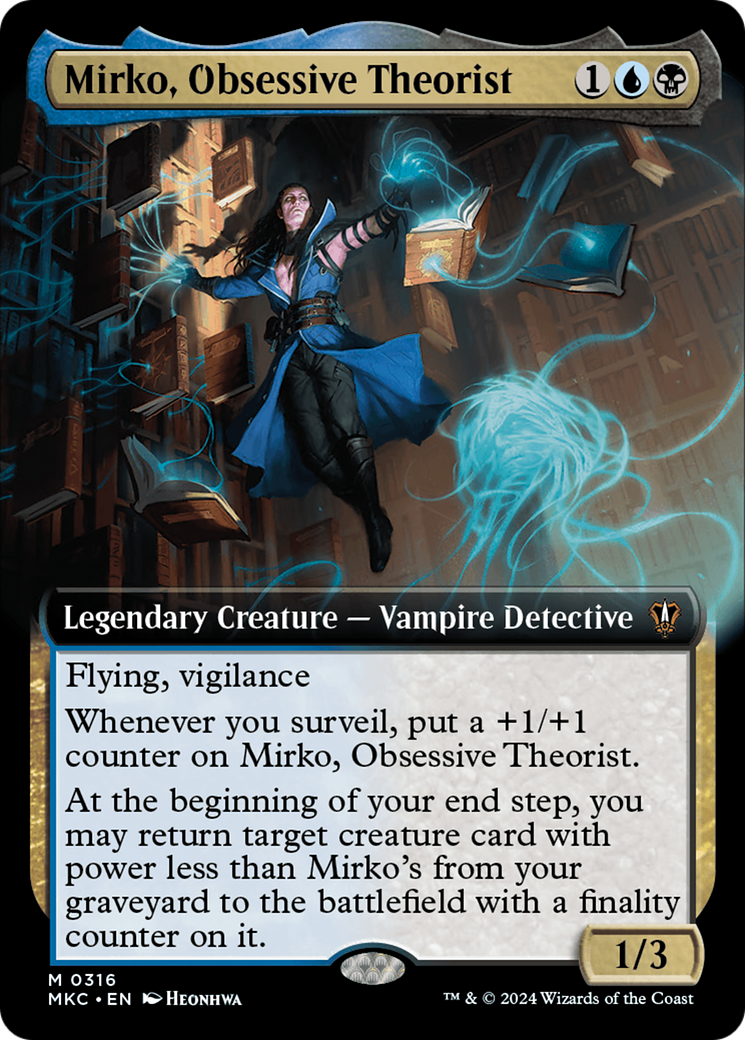 Mirko, Obsessive Theorist (Extended Art) [Murders at Karlov Manor Commander] - Trinity Hobby