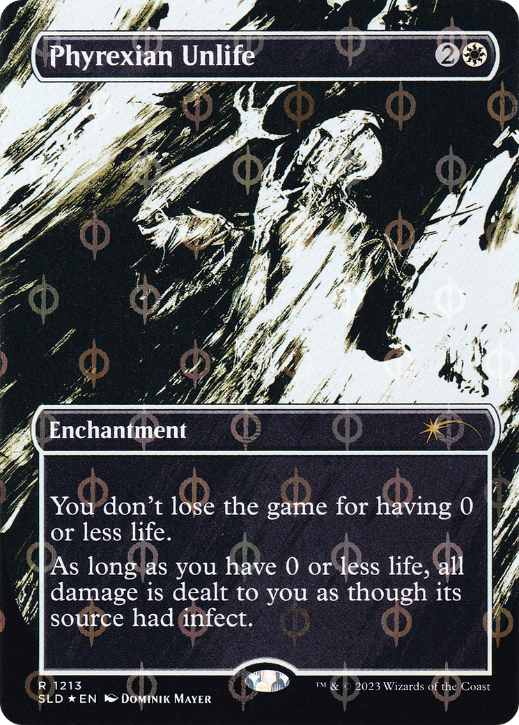Phyrexian Unlife (Borderless Ichor Step-and-Compleat Foil) [Secret Lair Drop Series] - Trinity Hobby