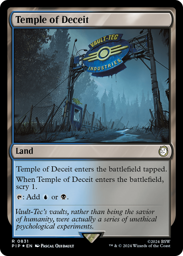 Temple of Deceit (Surge Foil) [Fallout] - Trinity Hobby