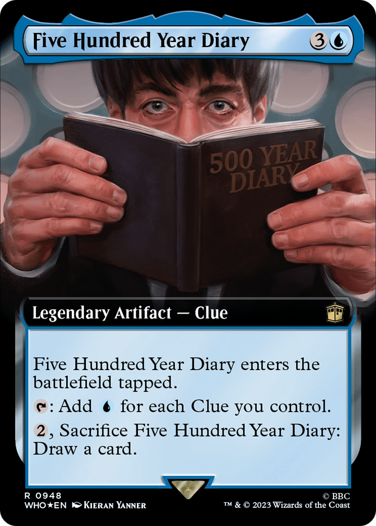 Five Hundred Year Diary (Extended Art) (Surge Foil) [Doctor Who] - Trinity Hobby