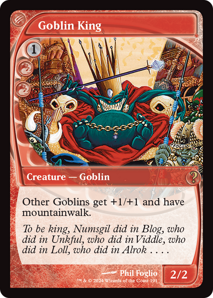 Goblin King (Future Sight) [Mystery Booster 2] - Trinity Hobby