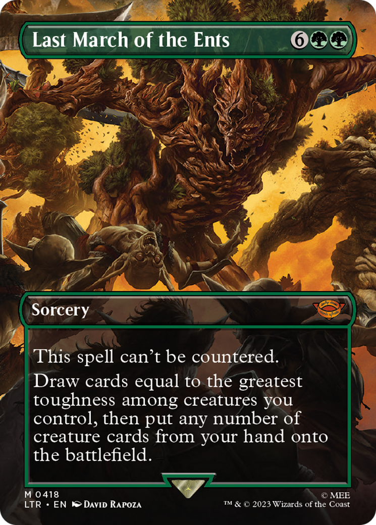Last March of the Ents (Borderless Alternate Art) [The Lord of the Rings: Tales of Middle-Earth] - Trinity Hobby