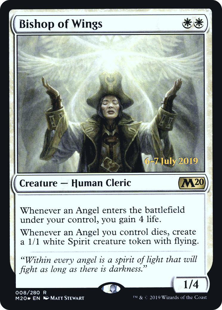 Bishop of Wings [Core Set 2020 Prerelease Promos] - Trinity Hobby