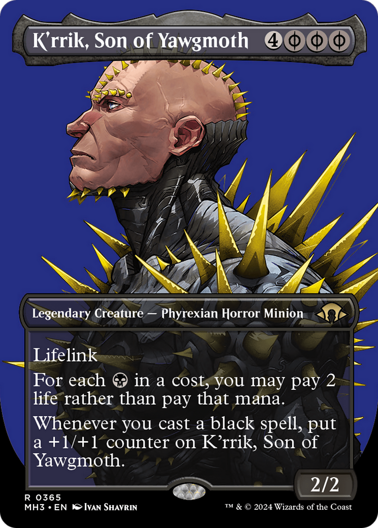 K'rrik, Son of Yawgmoth (Borderless) [Modern Horizons 3] - Trinity Hobby