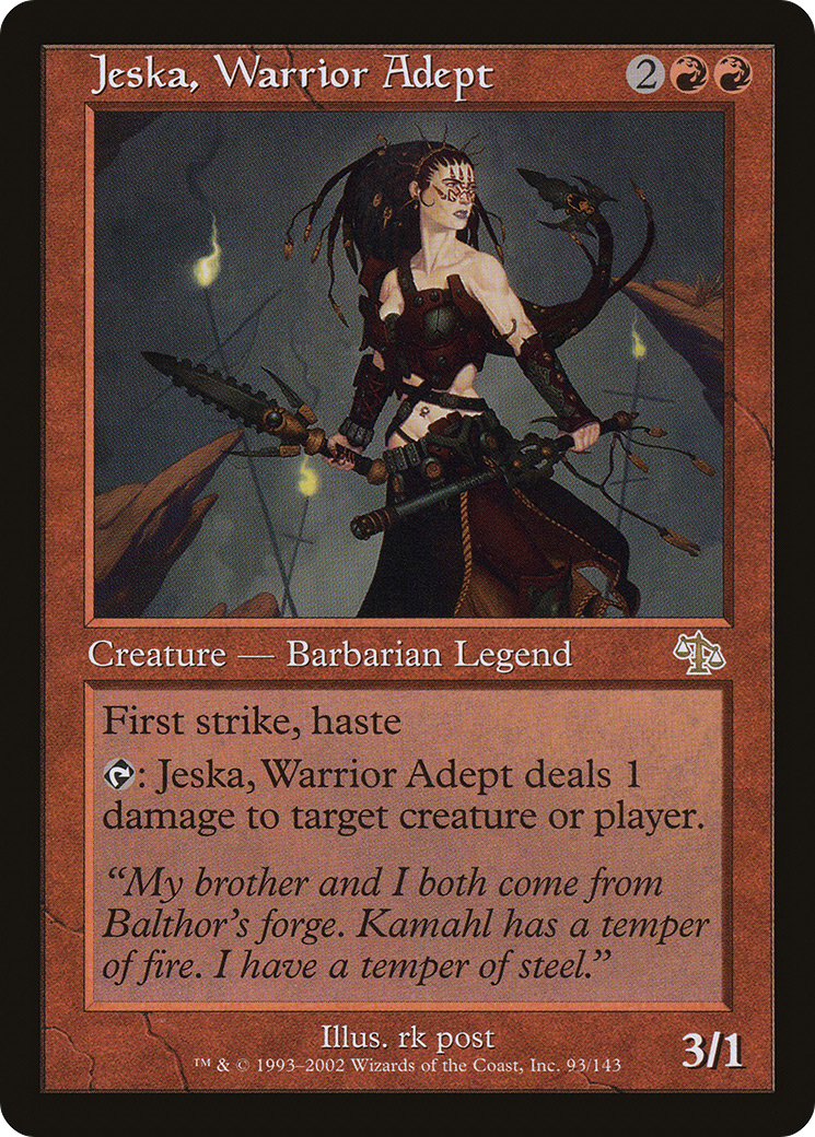 Jeska, adepte guerrière [Jugement] 