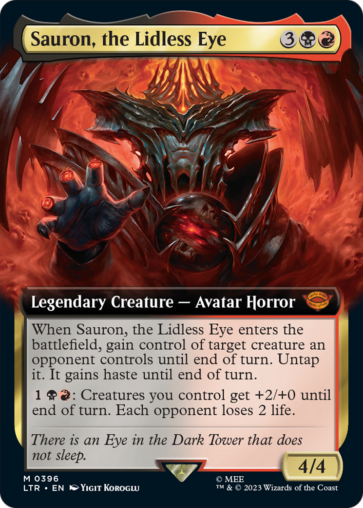 Sauron, the Lidless Eye (Extended Art) [The Lord of the Rings: Tales of Middle-Earth] - Trinity Hobby
