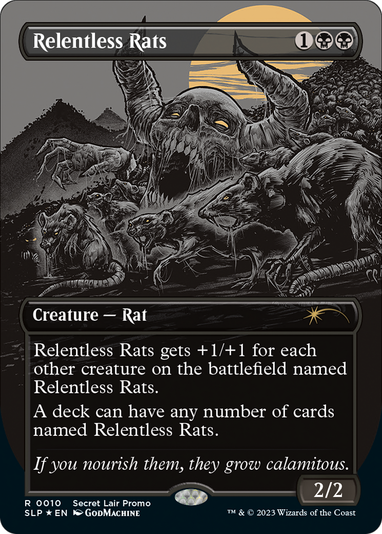 Relentless Rats (Borderless) [Secret Lair Showdown] - Trinity Hobby