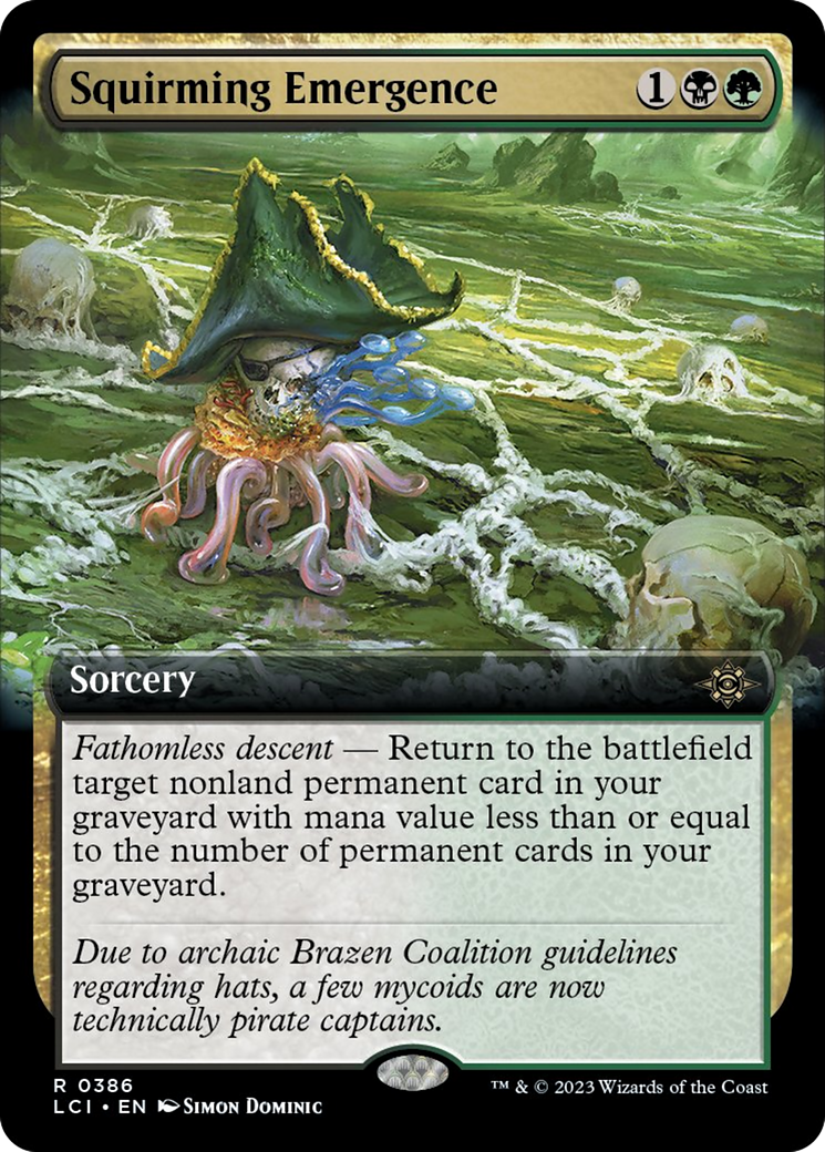 Squirming Emergence (Extended Art) [The Lost Caverns of Ixalan] - Trinity Hobby