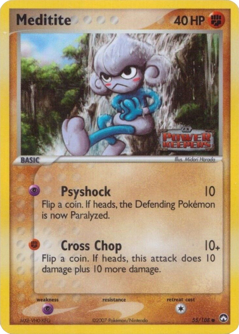 Meditite (55/108) (Stamped) [EX: Power Keepers] - Trinity Hobby