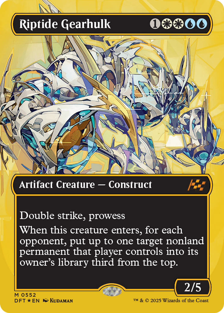 Riptide Gearhulk (Borderless) (First-Place Foil) [Aetherdrift] - Trinity Hobby